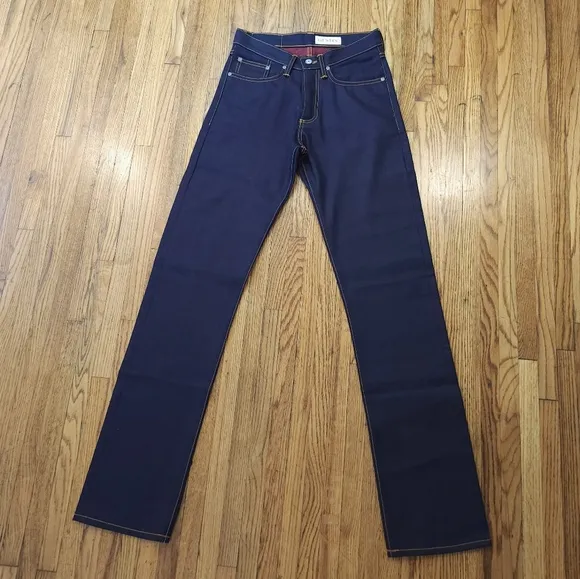 Gustin 321 Japan Red Fire  Selvedge Jeans Size 30 Actual Measurements 27 × 34.5