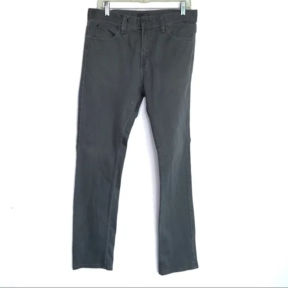H&M Divided Gray Slim Fit Regular Waist Skinny Leg Jeans, Size 32