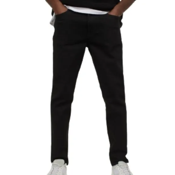 H&M Black Slim fit Straight Leg Jeans Size Men's 38