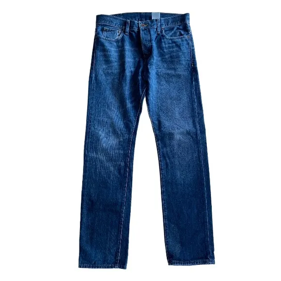 H&M Men’s 32 Straight Leg Button Fly Denim Jeans 100% Cotton