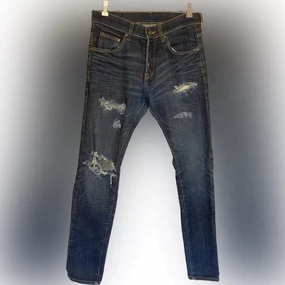 H&M 32x32 skinny low waist dark wash jeans
