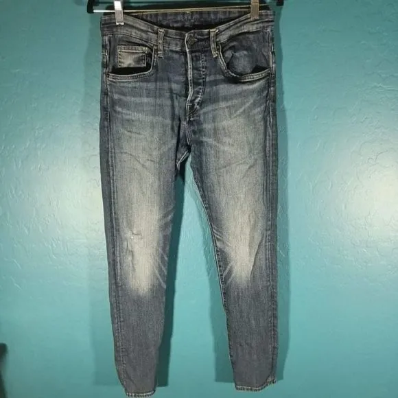 H&M Skinny Jeans Faded Wash Mens Size 32x30