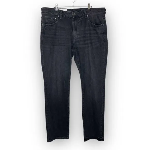 H&M Regular Fit Coupe Standard Denim Jeans Straight Black Men’s Size 38×32 NWT
          
      NWT