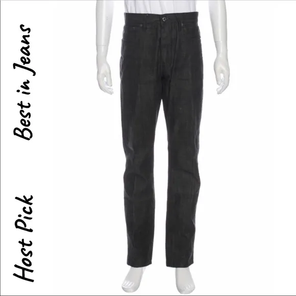 Helmut Lang Button Front Straight Leg Jeans