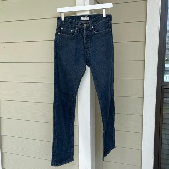 Helmut Lang• dark wash jeans