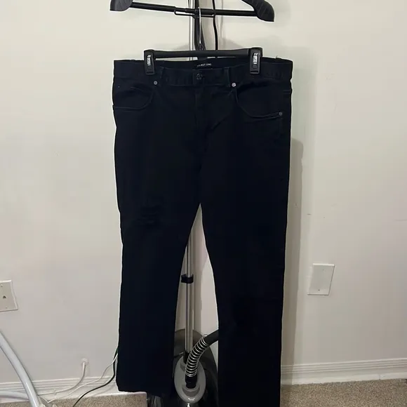 Helmut Lang Black Ripped Jeans