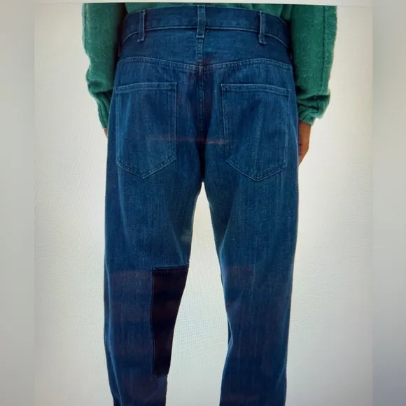 Helmut Lung Men's Pieced Blue Tapered Jeans
Size 31