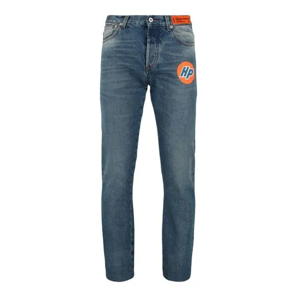 Heron Preston HP Logo Slim Denim Jeans Blue Mens
          
      NWT