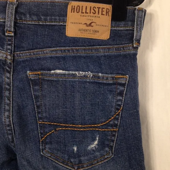 Hollister Distressed Slim Straight Jeans 31X32