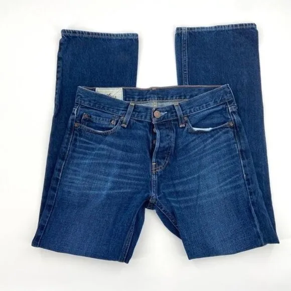 Hollister Mens Straight leg Button Fly Jeans 29X30