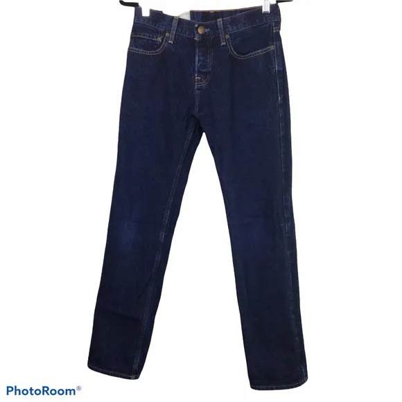Hollister Dark Wash Classic Straight Leg Button Fly Jeans Men’s Size 28 X 30