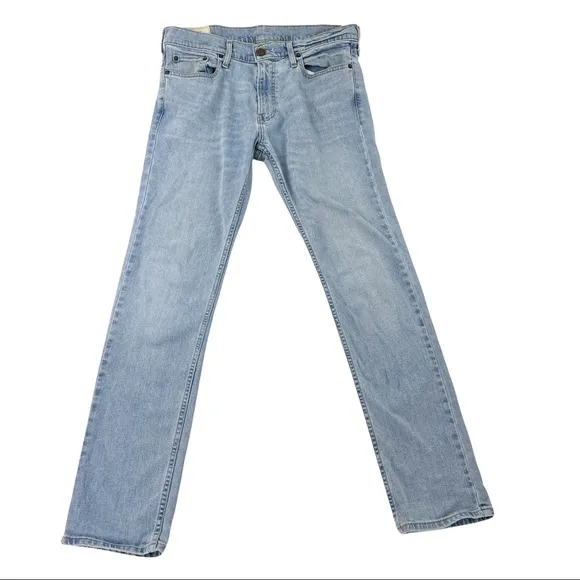 Hollister Light Blue Skinny Fit Denim Jeans Mens 33 x 32