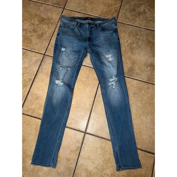 Hollister Stacked Skinny Jeans Size 36X32