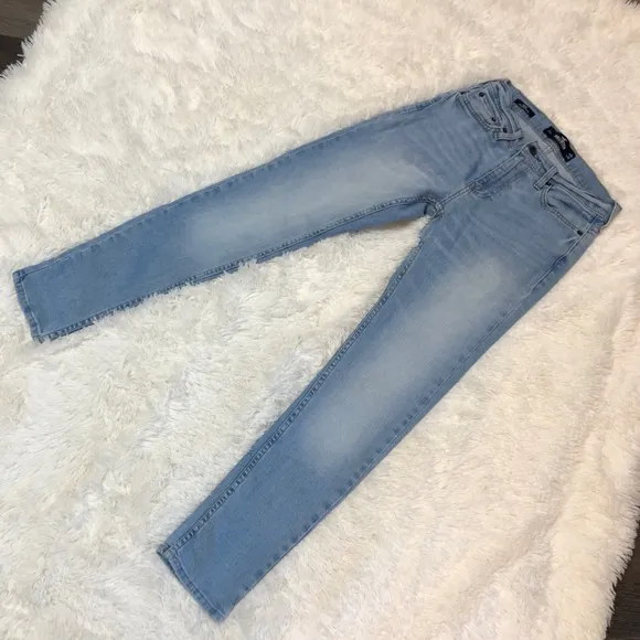 Hollister Skinny Epic Flex Light Blue Stretchy Denim Jeans, Sz. 26X30