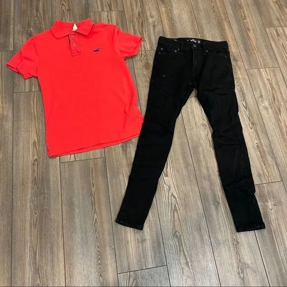 Men’s Hollister Outfit XS Jeans Polo
