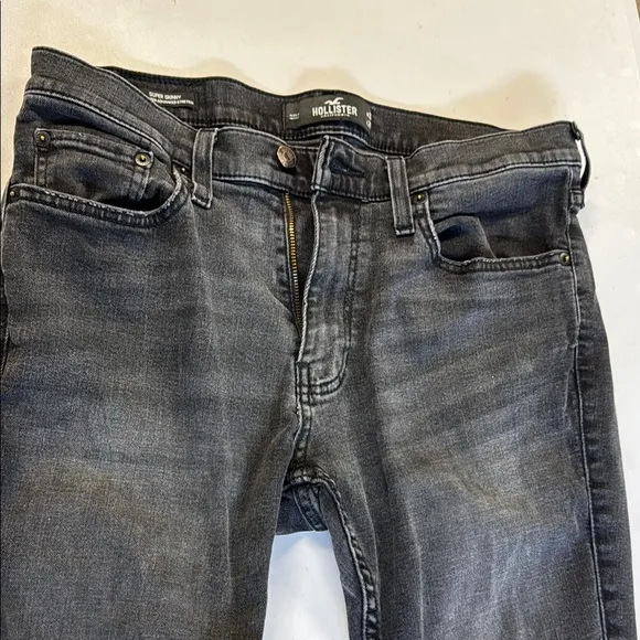 Hollister Men's Dark Gray Skinny Jeans 32 x 28