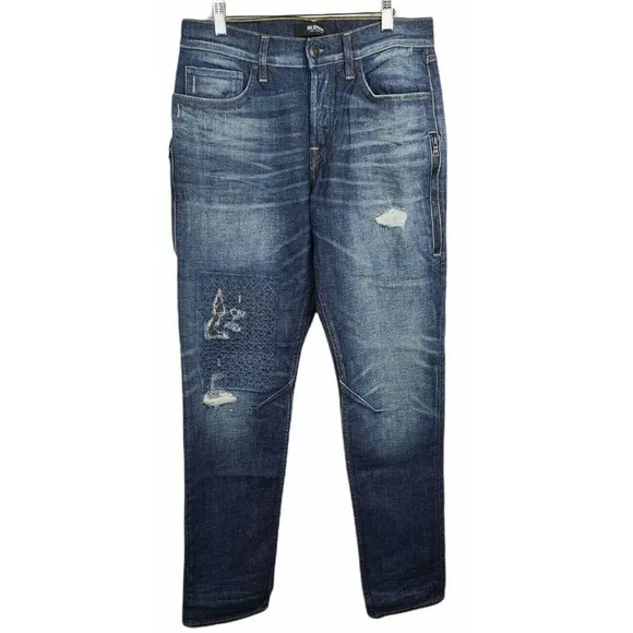 Hudson Sartor Relaxed Skinny Distressed Mens Denim Jeans Pants sz 30x32
          
      NWT