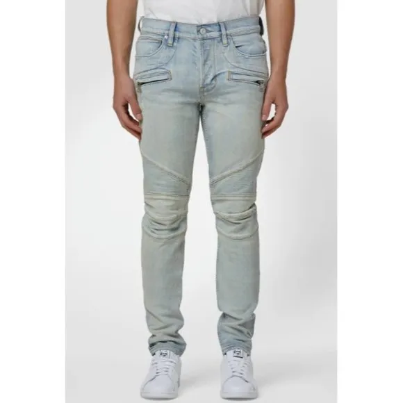 Hudson Men's Blinder v.2 Biker Skinny Fit Jeans Blue Distressed Size 40
          
      NWT