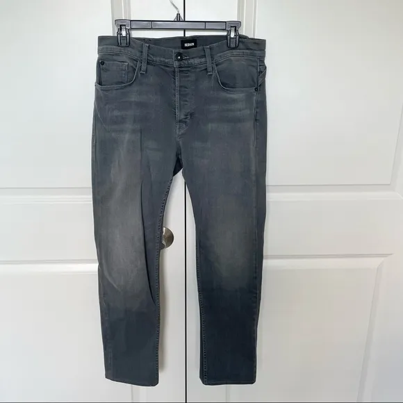 Hudson Sartor Slouchy Skinny Jeans Gray