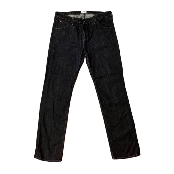 Men’s Hudson Jeans 32x33 32/33 Dark Wash No Distressing