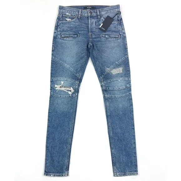 Hudson Los Angeles Blinder V2 Biker Mens 31 Slim Skinny Moto Jeans Distressed
          
      NWT