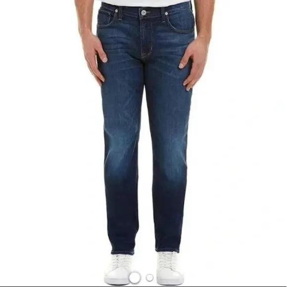 Hudson Sartor Relaxed Skinny Jeans Men 38 Blue Mid Rise Stretch Premium M795DKO