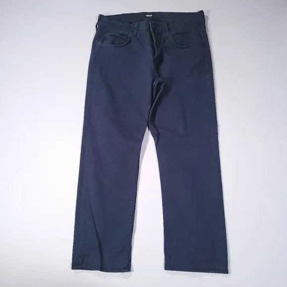 Hudson Mens Size 34 Jeans Byron Five Pocket Straight Button Fly Blue Inseam 28