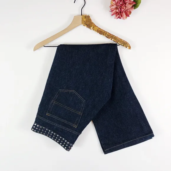[HUGO BOSS] Men's Italian Made Studded Jeans