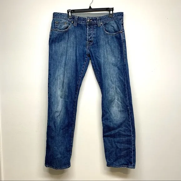 BOSS Hugo Boss Mens Denim Jean Selvedge Size 36x32