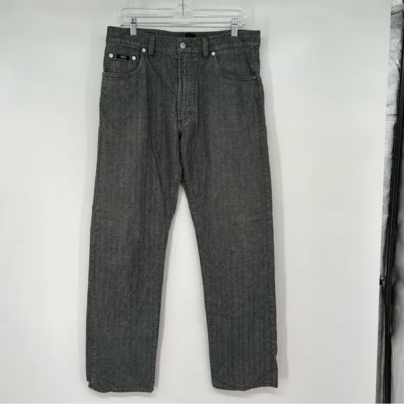 Hugo Boss Mens Montana Herringbone Jeans Pants