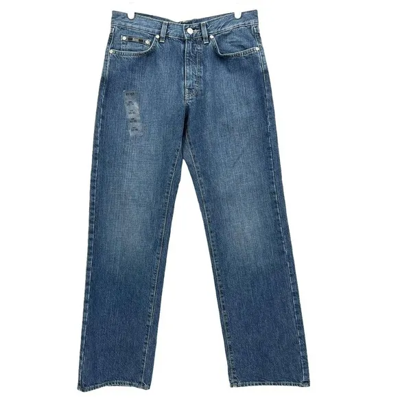 HUGO BOSS Men's TEXAS Regular Straight Blue Jeans W32 L30