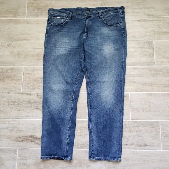 Boss Hugo Boss Stretch Faded Straight Jeans 44W 32L