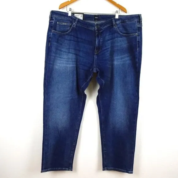 Hugo Boss Stretch Jeans Big Men's Size 50x32 Blue Denim Maine3 Regular Fit
          
      NWT