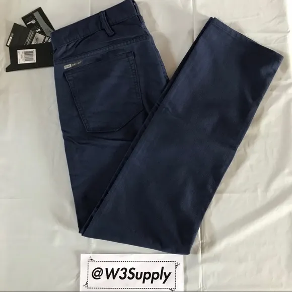 HURLEY NIKE Dri-Fit Pants Slim Fit Twill Blue Sz32
          
      NWT