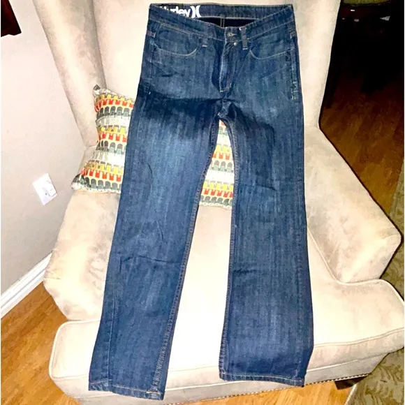 Men's Hurley Relaxed Fit Jeans / Dark Blue