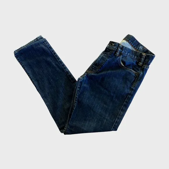 Hurley '84 Slim Dark Stone Wash Denim Jeans waist 35in