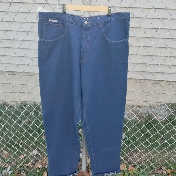 Iceberg Icejeans Size 40 Baggy Denim Dark Rinse NWT
          
      NWT