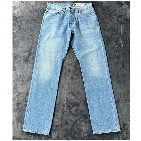 Imogene and Willie Barton Slim Jeans Selvage Denim Mens Sz 33x35