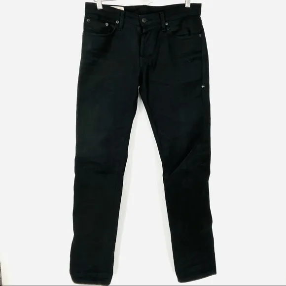 Imogene + Willie 29 Black Charlie Slim Leg Button Fly Jeans