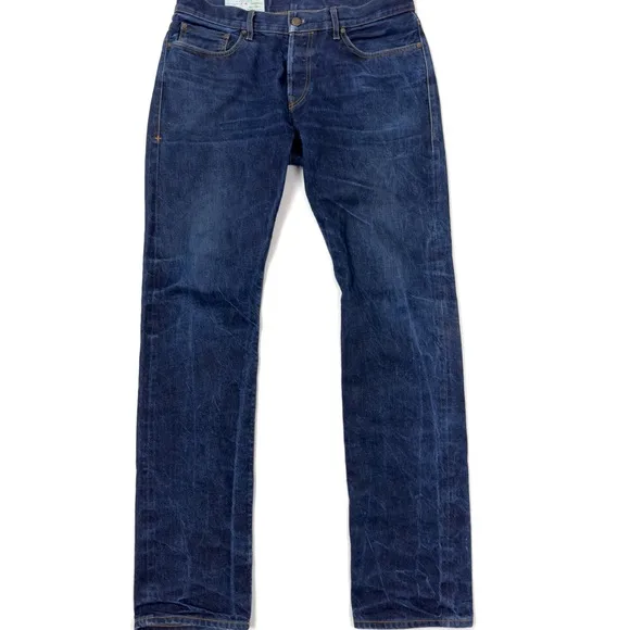 Imogene + Willie Barton Slim Jeans Button Fly Men’s 33x34.5 - *Tag 32L Blue