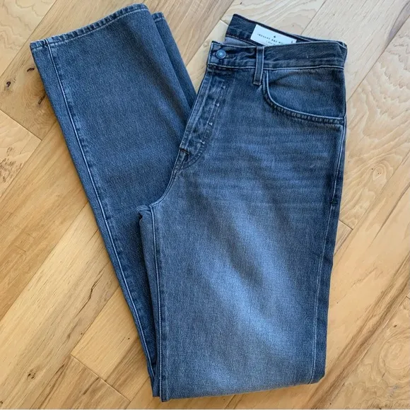 Imogene And Willie Jeans Willie Fit Button Fly Gray Selvedge Denim Size 32 x 36