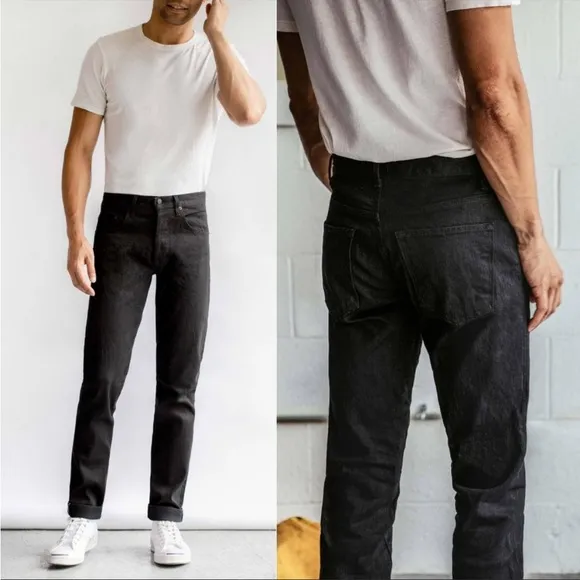 Imogene + Willie Men’s Sz 27 Barton Slim Black Button Fly Jeans