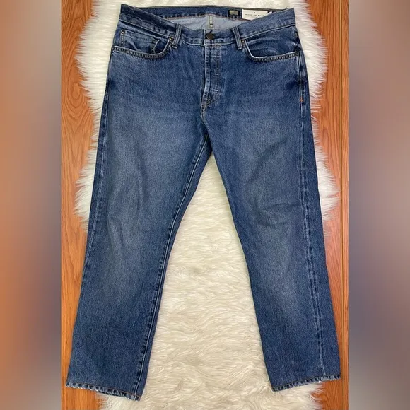 Mens Imogene and Willie Charlie Denim Jeans Lot 2 Button Fly Size 35x28