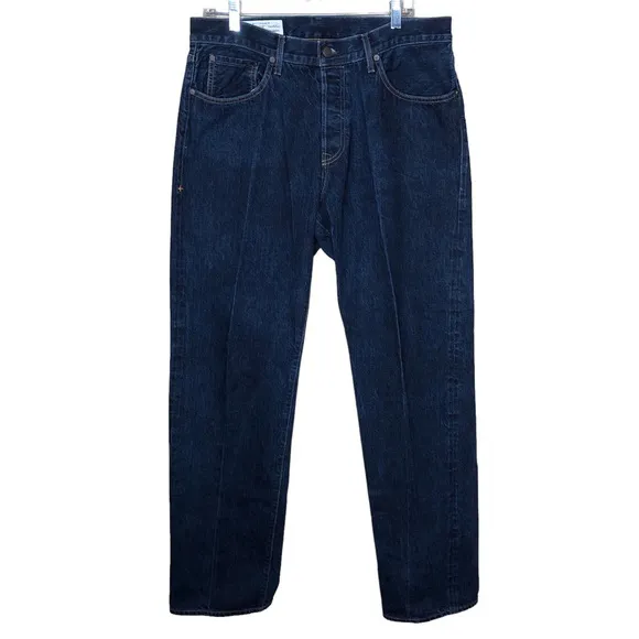 Imogene + Willie Hank Selvedge Denim Jeans Men’s 35 Long Button Fly Handmade
