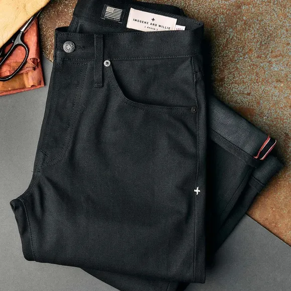 Imogene And Willie “Willie” Mens Jeans Black Denim