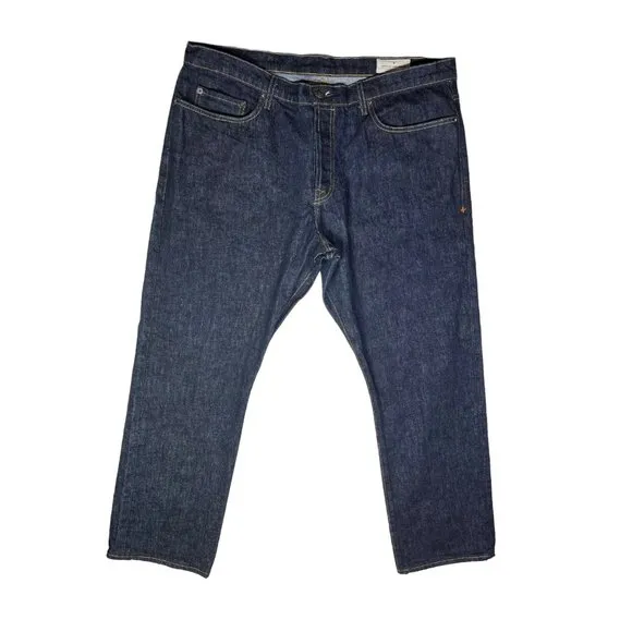 Imogene + Willie Mens 40 Barton Slim Blue Jeans Button Fly Dark Wash 100% Cotton