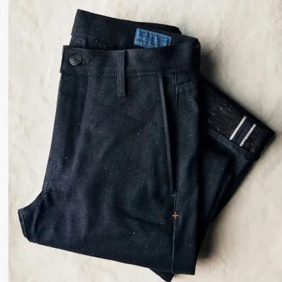 Imogene + Willie Black - “Oscar” Indigo Slim Leg Rigid Salvage Denim Size 28