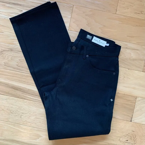 Imogene And Willie Jeans Henry Straight Black Rigid Lot 1 Selvedge Size 33 x 35