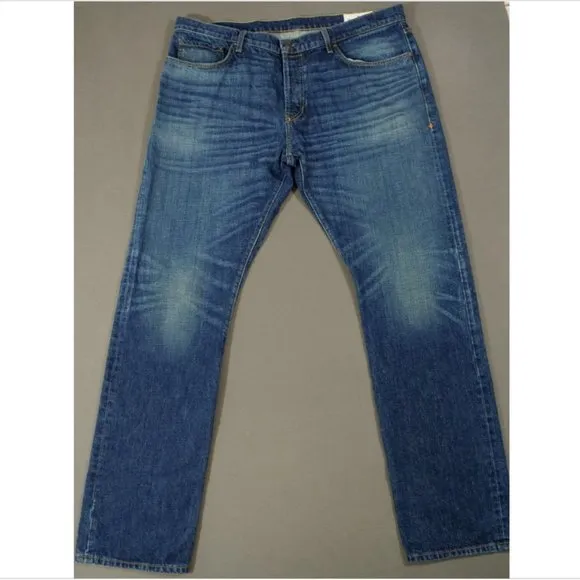 Imogene Willie Jeans Mens 40 Blue Denim Charlie Straight Leg Cotton Button Fly