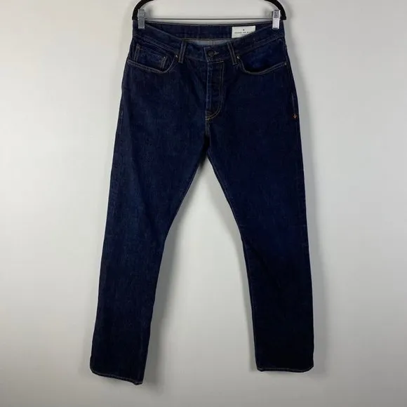 Imogene + Willie Barton Slim Denim Jeans Tag 33 Selvedge